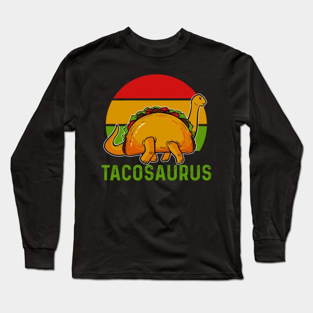 Taco Dinosaur Long Sleeve T-Shirt by KAWAIITEE